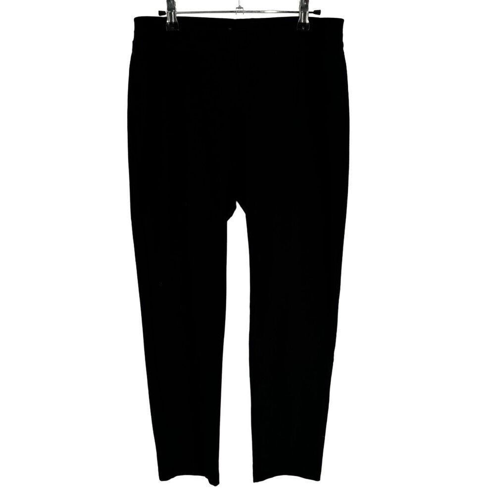 Eileen‎ Fisher Pull-On Straight Leg Ankle Pants Black Small
